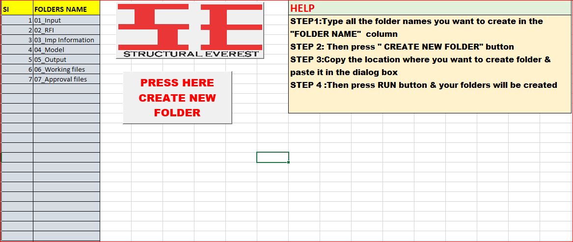 Create Folders From Excel List Macro